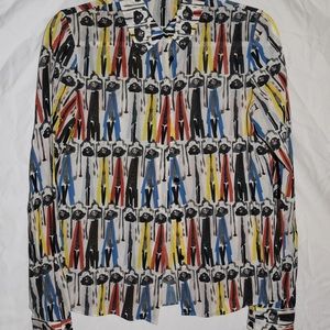 Alice + Olivia Silk Blouse Stace design